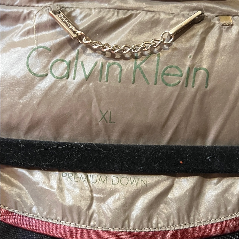 Calvin Klein Taupe Puffer Jacket C169 - Picture 9 of 13